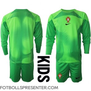 Portugal Målvakt Hemmatröja Barn VM 2022 Långärmad (+ korta byxor)